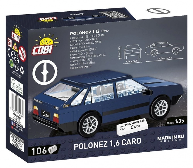 Model Polonez Caro iz kock 1:35 od COBI