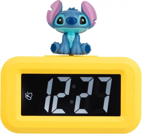 Stitch mini budilka – namizna ura z alarmom
