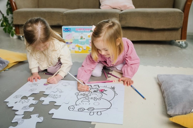 Dvostranske sestavljanke Peppa Pig SUPER MAXI 24 kos