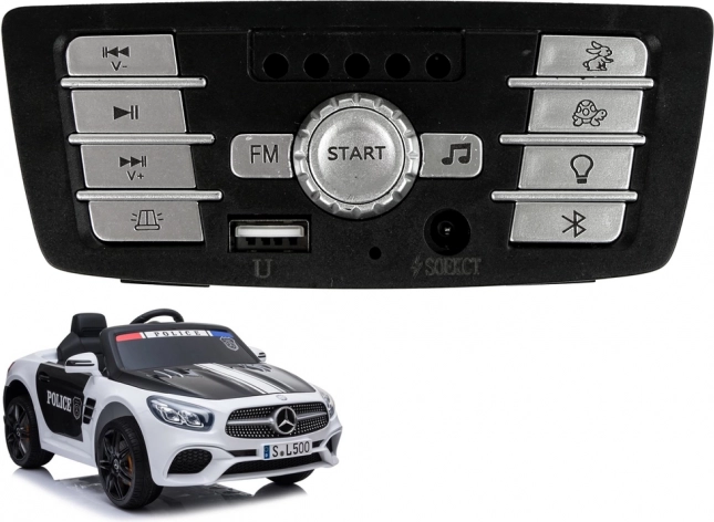 Glasbena plošča za baterijski avto Mercedes-AMG SL500 policija