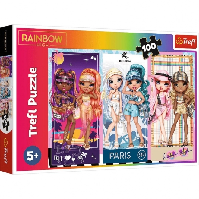Sestavljanka 100 kosov Mavrične lutke Rainbow High