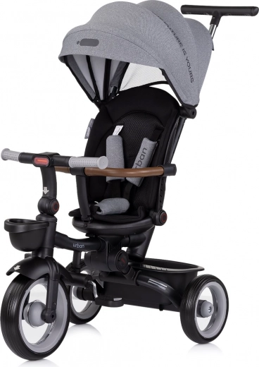 Chipolino Tricikel s strešico Urban 2v1 Antracit