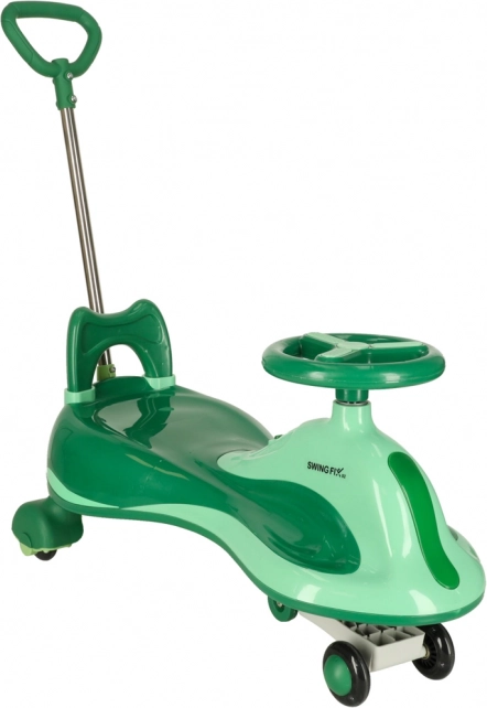 Zelena vozička igrača Swing Fix za otroke