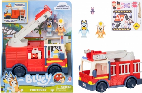 Bluey gasilsko vozilo s figuricama
