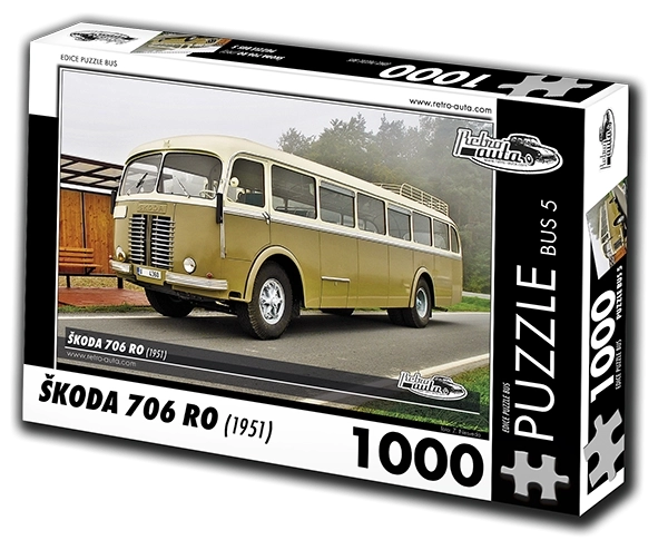 RETRO-AUTA Sestavljanka Avtobus Škoda 706 RO (1951) 1000 kosov