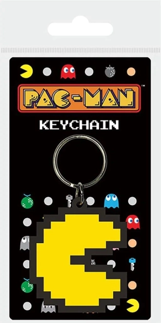Gumijasti obesek za ključe Pac Man Pixel