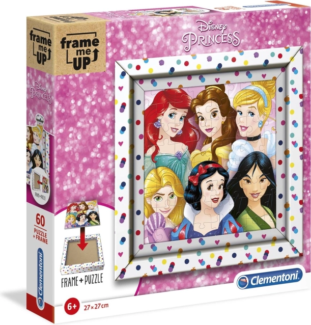 CLEMENTONI Sestavljanka Frame Me Up Disney princese 60 kosov