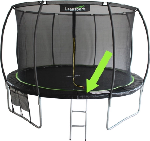 Zaščitni obroč za vzmeti za trampolin Sport Max 6 ft, črno-zelen