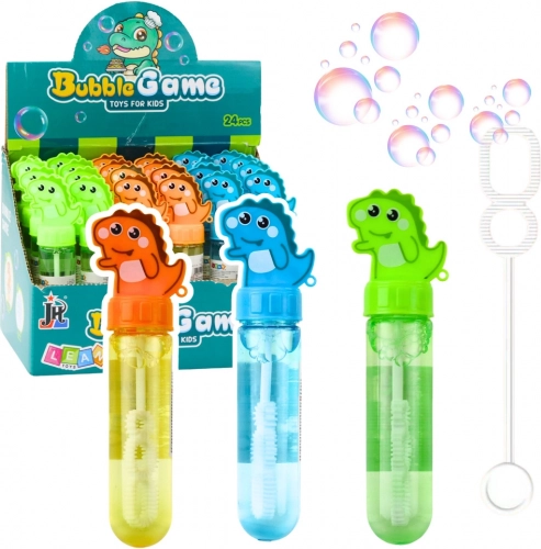 Bublifuk Dinozaver s tremi odprtinami, mešanica barv, 30 ml