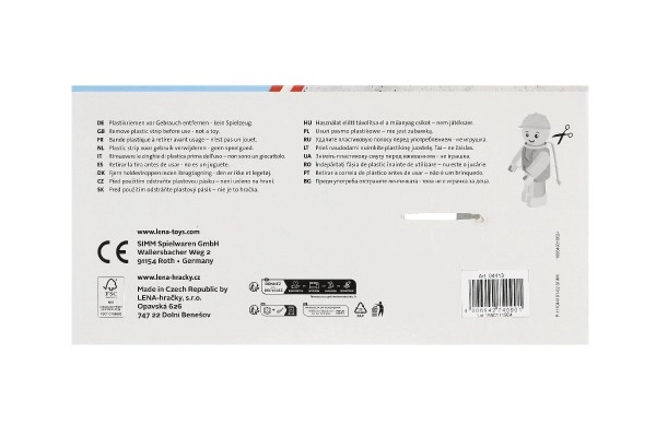 Barvna igračka avtomobilček - mešalec za cement 29 cm