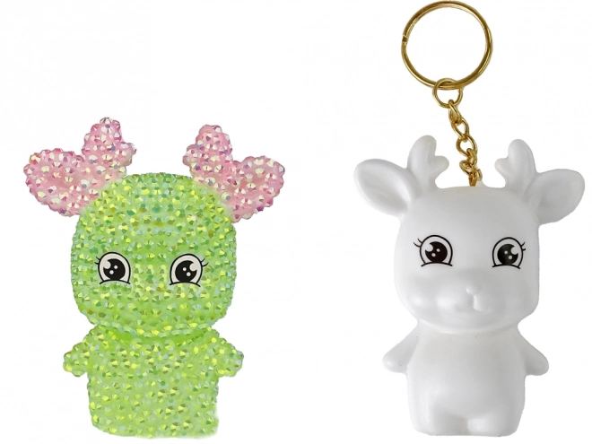DIY Diamond Reindeer DIY kristali 3D obesek za ključe Set