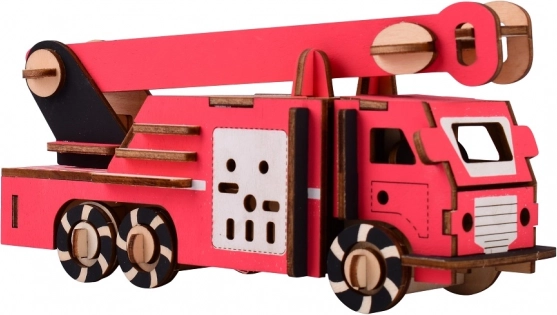 Lesene 3D sestavljanke gasilsko vozilo WOODCRAFT