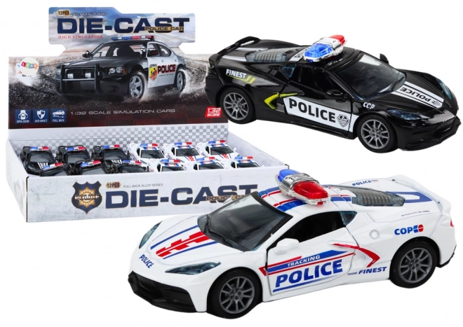 Kovinsko policijsko vozilo 1:32 Drive Mix