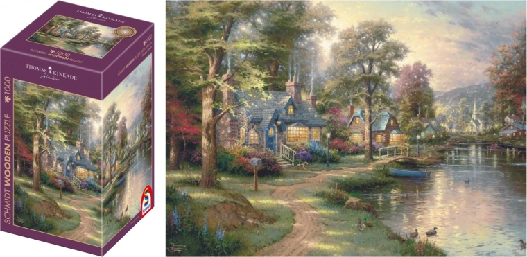 Lesene puzzle SCHMIDT Rodno jezero 1000 koščkov