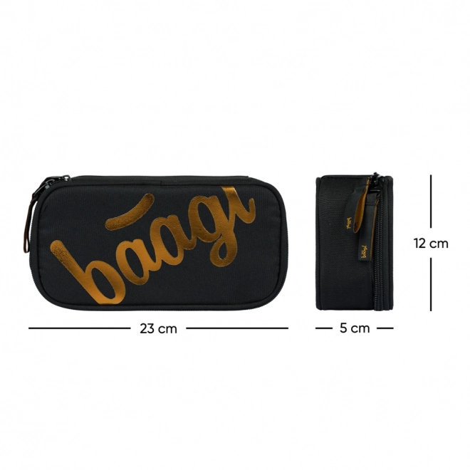 BAAGL SET 3 Core Metallic Bronze: nahrbtnik, peresnica, vrečka