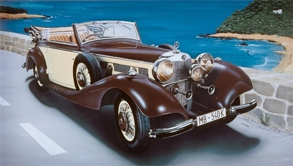 Model avtomobila Mercedes-Benz 540K od Italeri