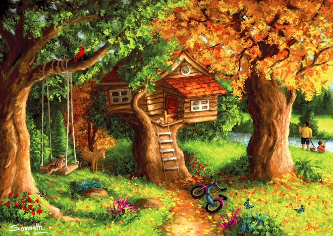ENJOY Puzzle hišica na drevesu 1000 koščkov