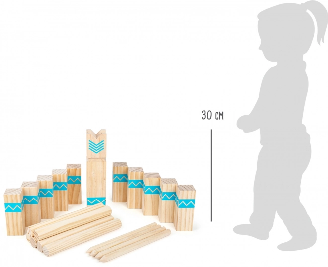 Majhne lesene Kubb kocke Viking