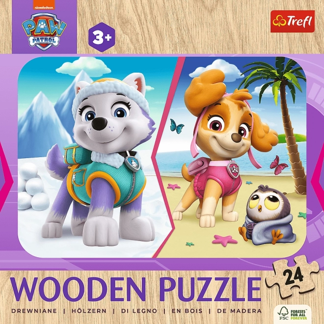 Lesene puzzle 24 kosov deklica Tačkov patrulja