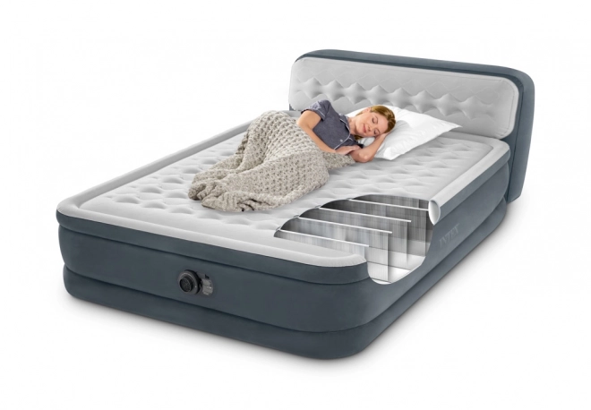 Napihljiva vzmetnica z vgrajeno črpalko Intex Deluxe