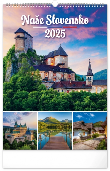 Stenski koledar Naše Slovensko 2025, 33 x 46 cm