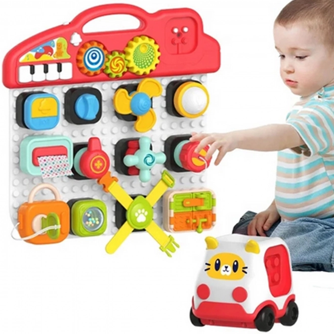 Woopie Montessori Otroški Barvni Manipulacijski Panel