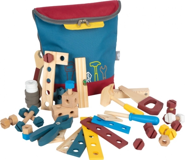 Otroški nahrbtnik z lesenim orodjem SMALL FOOT Workshop