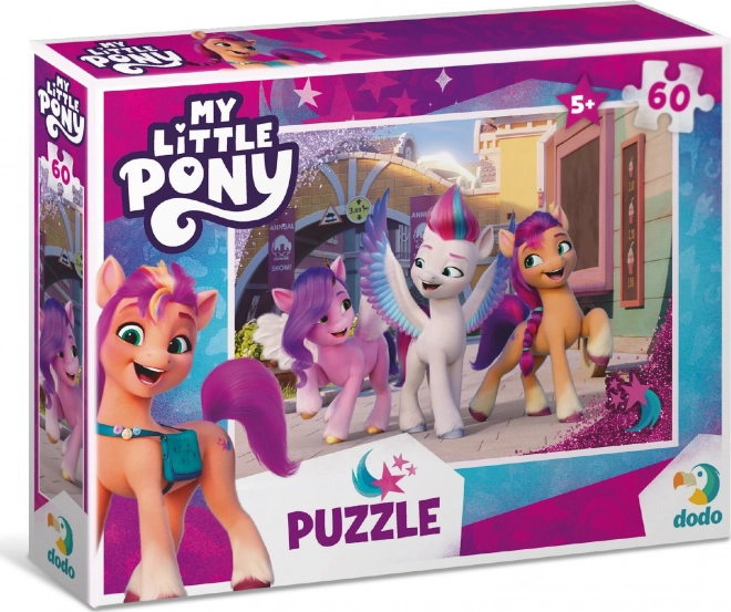 dodo sestavljanka My Little Pony: v mestu, 60 kosov