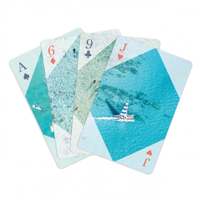 Galison Set igralnih kart Plaža Gray Malin