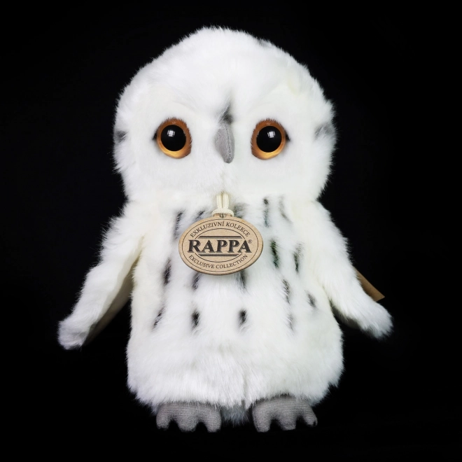 Rappa Plišasta sova bela 18 cm EKO-PRIJAZNO