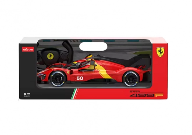 R/C 1:24 Športni avto na daljinsko upravljanje Ferrari 499P Rdeč