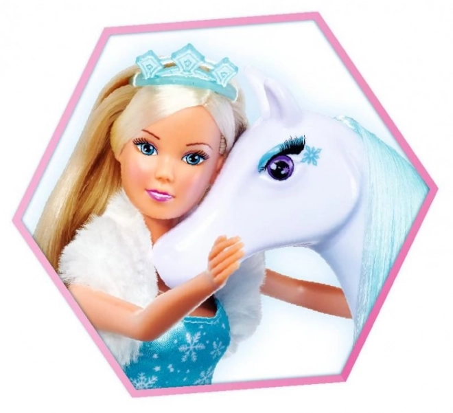 Punčka Steffi s konjem Snow Dream