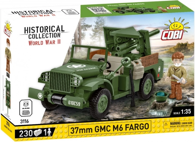 Kockasti model 37 mm GMC M6 Fargo