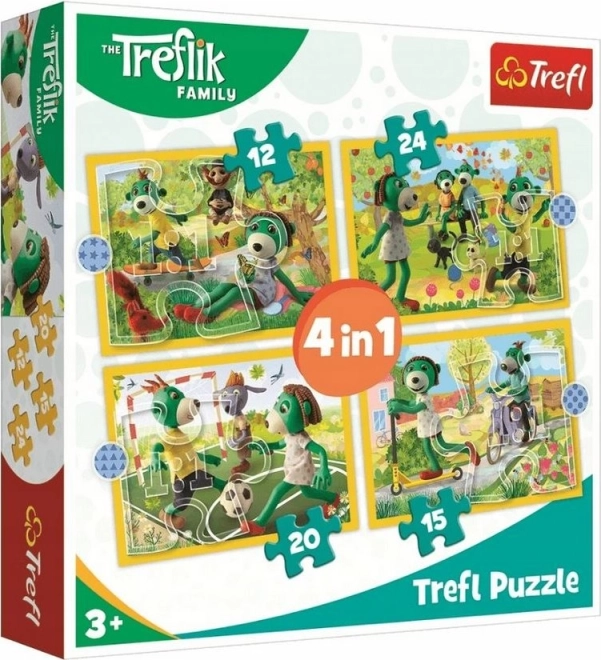 Sestavljanka Treflíci: Zabava 4v1