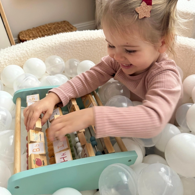 Lesena izobraževalna abeceda in računalo Tooky Toy