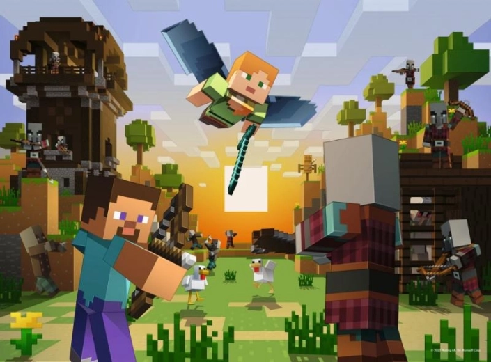 Sestavljanka RAVENSBURGER Minecraft 150 kosov