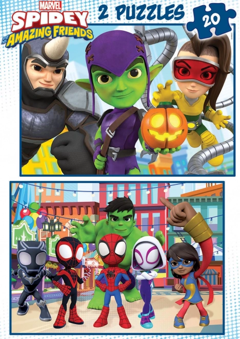 Educa Sestavljanka Spidey in njegovi čudoviti prijatelji 2x20 kosov