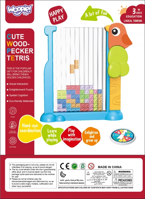 WOOPIE Izobraževalna igra Tetris Barvne Kocke