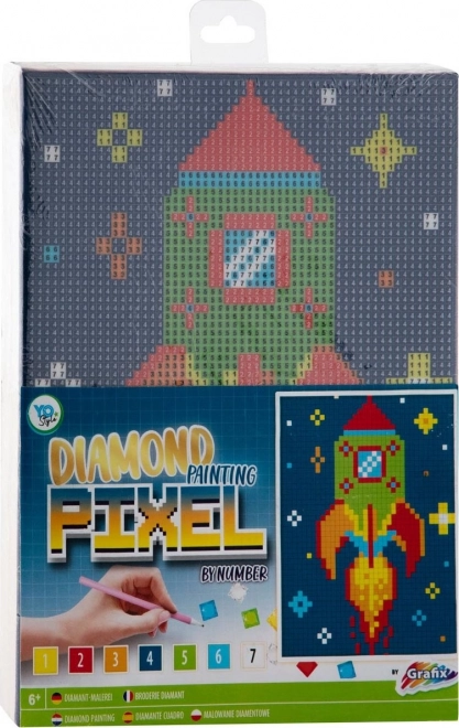 Grafix diamantno slikarstvo raketa 15x20 cm