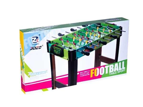 Nogomet družabna igra 71x36cm lesene kovinske palice s števcem v škatli 67x7x36cm