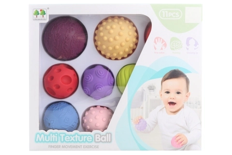Set senzoričnih žogic 11 kos