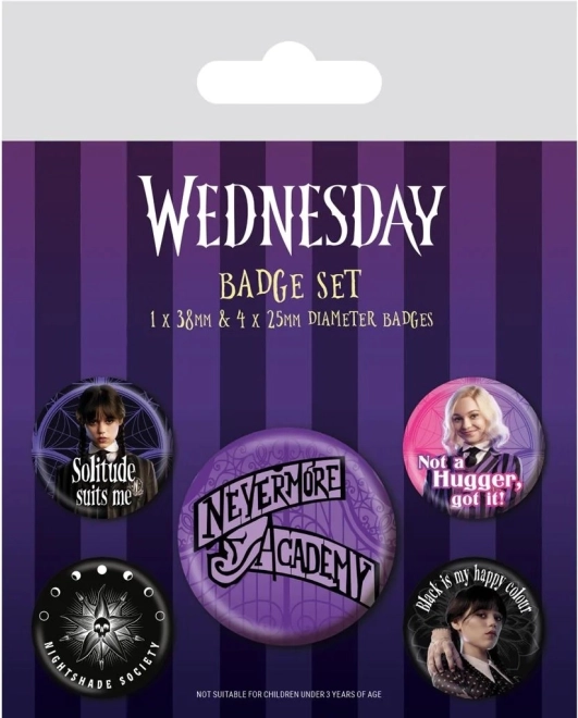 Set značk Wednesday
