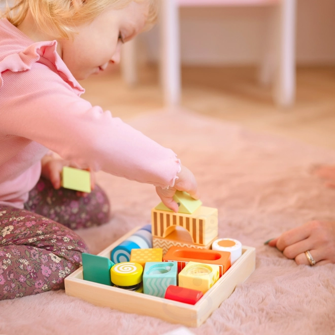 Lesene senzorične kocke Classic World Montessori