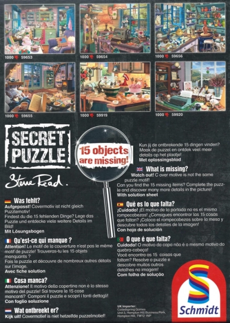 SCHMIDT Secret puzzle Babicična soba 1000 kosov