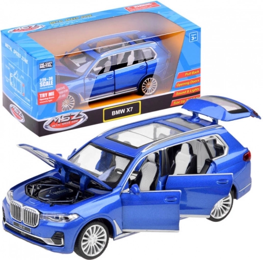 kovinski model SUV BMW X7 1:32 s svetlobnimi in zvočnimi učinki