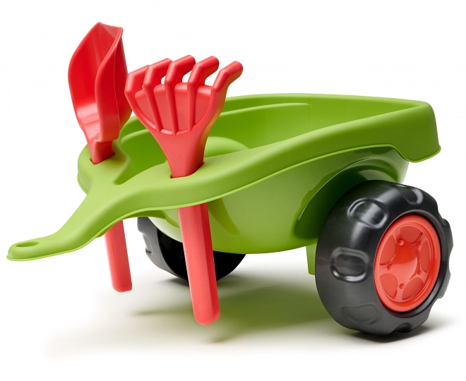 Falk otroški traktor Claas 470 Arion zelen z prikolico in kompletom za pesek