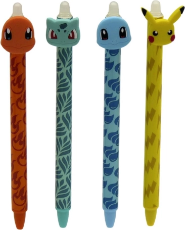 Izbrisljiv kemični svinčnik Pokémon s gumiranim zaključkom