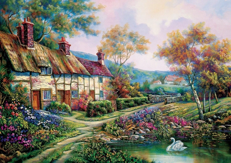 Sestavljanka Spomladanski vrt 1500 koščkov ART PUZZLE