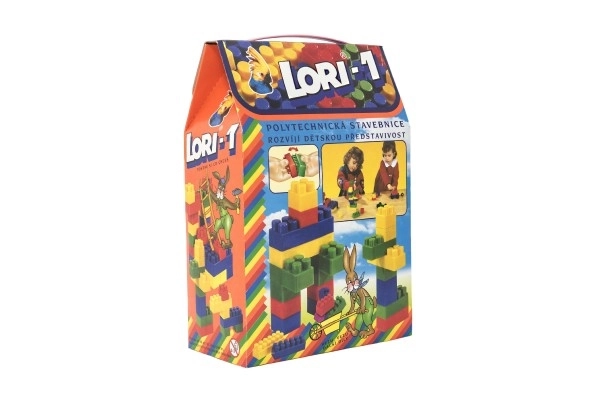 Konstrukcijski set LORI 1 plast 50 kosov v škatli 19x28x10cm