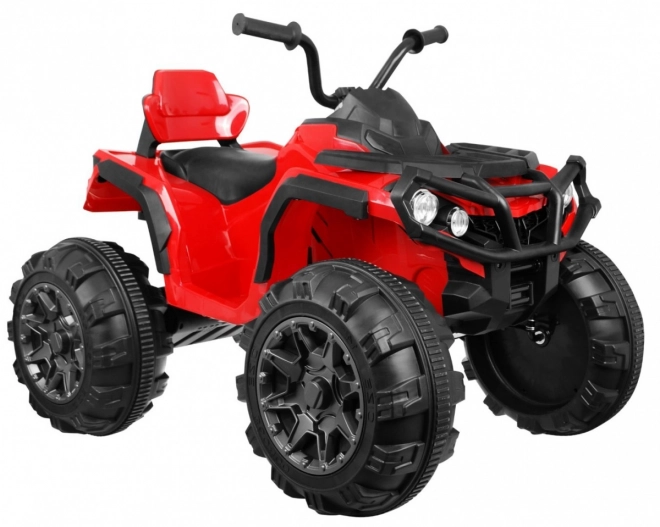 Štirikolesnik ATV 2,4GHz na baterijo za otroke Rdeča + Daljinsko upravljanje + EVA kolesa + MP3 radio + Počasen zagon